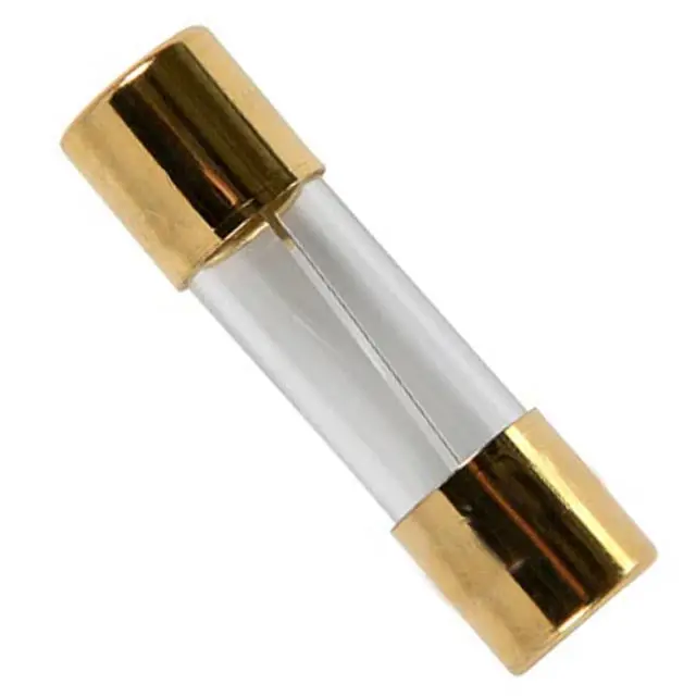 Automotive Midget Glass Fuse 60A 32V – 10×38 Mm, Gold-Plated, 2-Pack (2701126A) 1