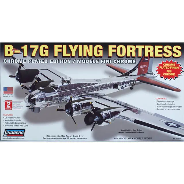 B-17G Flying Fortress Model Kit – 1:64 Scale Wwii Aircraft Assembly Set 1