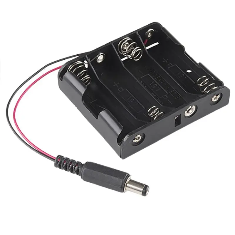 Batth-110004 – Aa×4 Battery Holder With Integrated 2.1Mm Positive Dc Plug 1