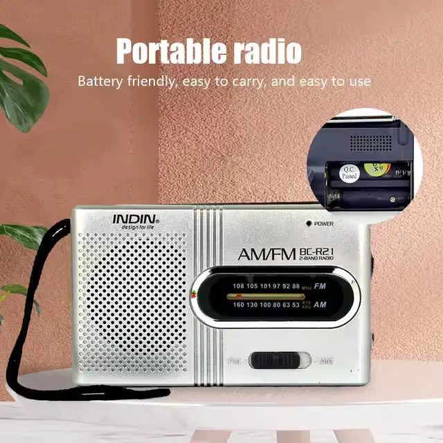Bc-R21 Portable Am/Fm Radio – Compact Pocket-Sized Receiver 1