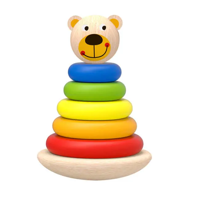 Bear-Shaped Stacking Toy – 7-Piece Fine Motor Skills Development Set 1