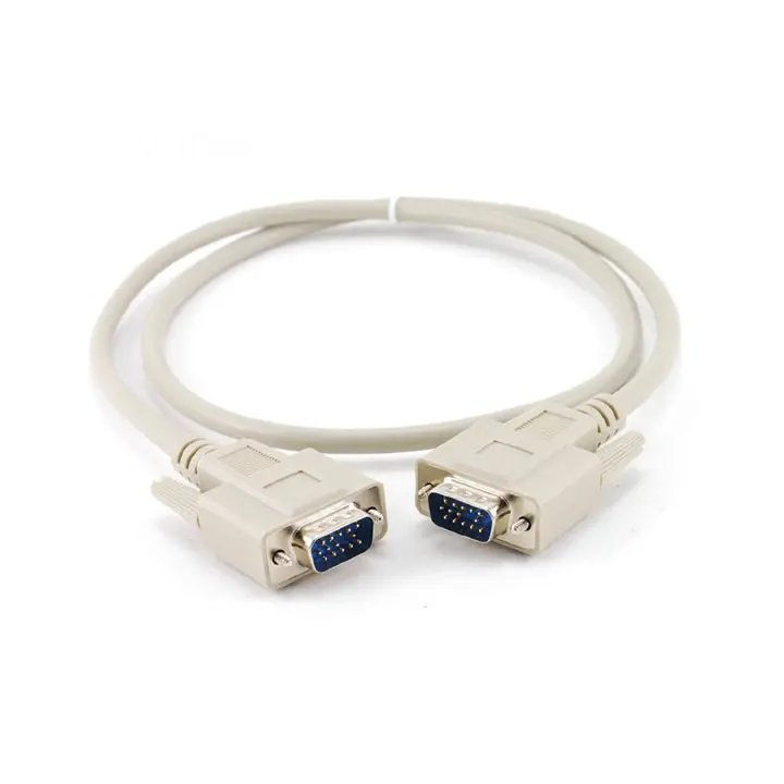 Beige Vga Cable – Hd15 Male To Male, 10 Feet, High-Resolution Video Support 1