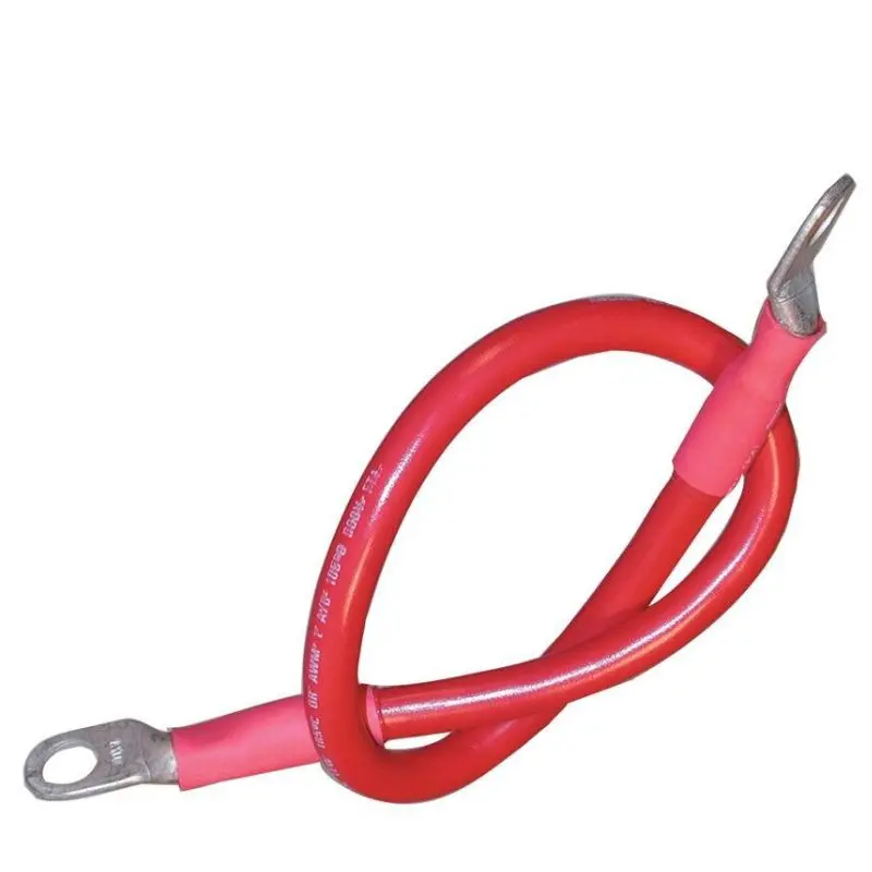 Bfz-651 Red Battery Cable Assembly – 6 Awg, 1 Ft Length, M8 Lug (5/16" Id) 1