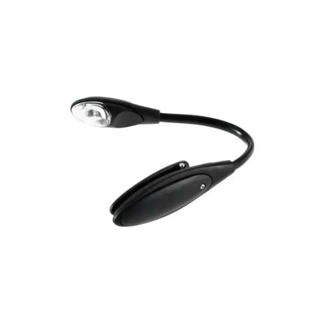 Bl-200 Mini Led Book Light – Adjustable Clip-On Reading Lamp In Black 1