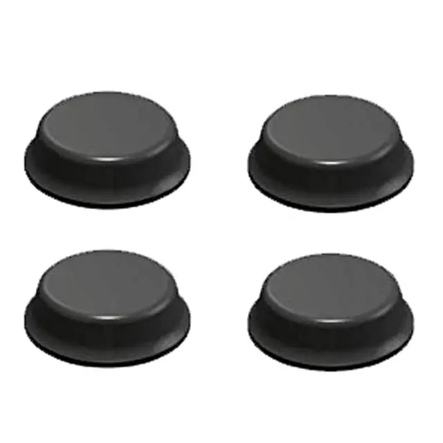 Black Adhesive Round Feet – 13 Mm Ø × 6 Mm Height For Stable Equipment Mounting (Pack Of 24) 1