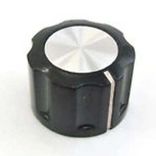 Black Plastic Knob With 1/4-Inch Shaft And 23Mm Screw 1