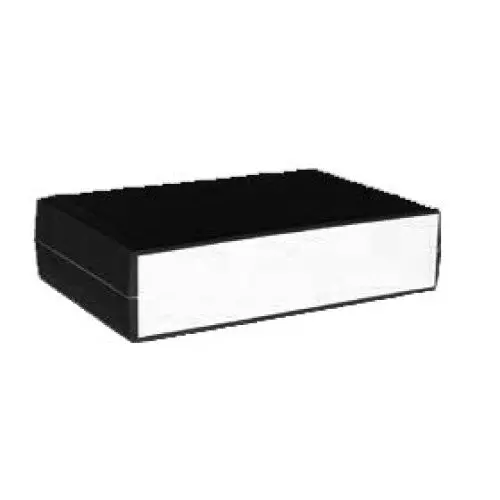 Black Plastic Project Box With Panel – 7.5" X 5.5" X 1.5" 1