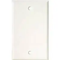Blank White Plastic Wall Plate – Single-Gang Standard Mounting Cover 1