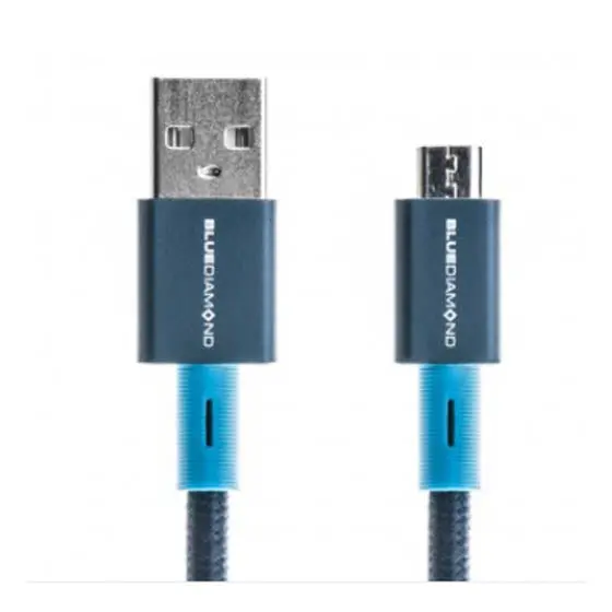 Blue 3-Foot Usb-A To Micro-Usb-B Cable 1