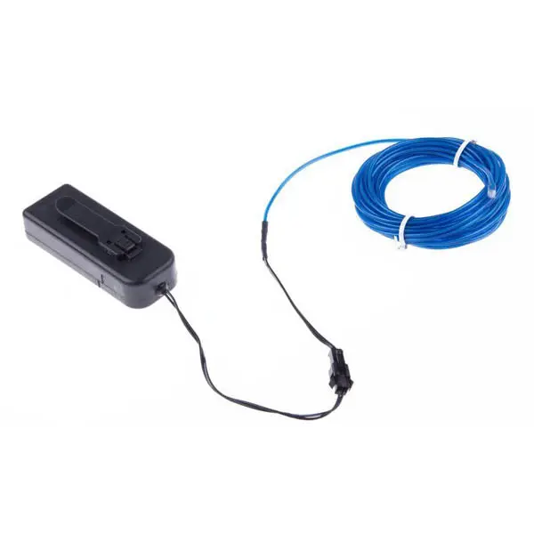Blue Electroluminescent Wire – 2.3Mm Flexible El Cord, 3-Meter Roll + Compact 3V Inverter 1