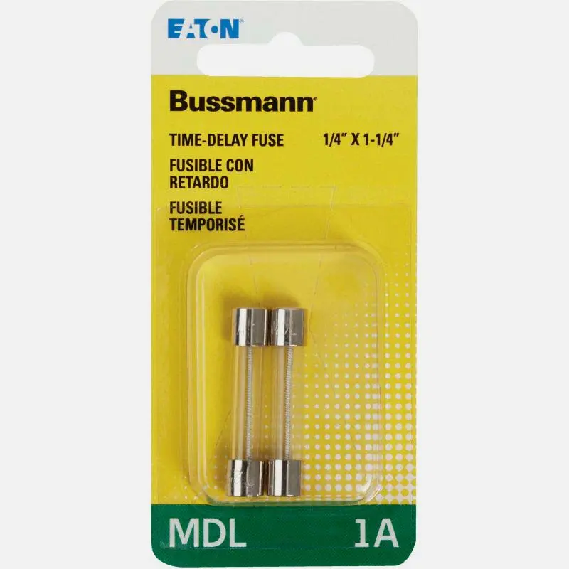 Bp/Mdl-1 Fast-Acting Glass Fuse – 1A, 250V, 6.3×32Mm (2-Pack) 1