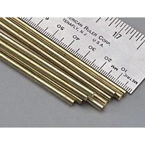 Brass Round Rod 3/64" Dia × 12" (1.19 Mm × 304 Mm) – Fine-Diameter Pack Of 4 1
