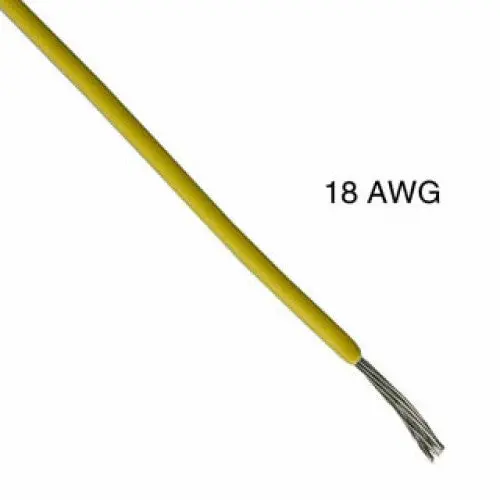 C2064-21-05 18 Awg Stranded Wire – 1000 Ft Yellow Tc Pvc, Ft1 Rated, 300V, 105°C 1
