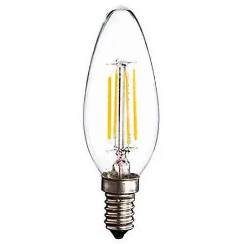 C35 Clear Vintage Miniature Bulb – E12 Base, 130V, 40W, 140 Lumens, 3000-Hour Life 1