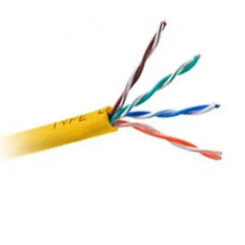 C6-207-4P-Yw — Yellow Cat6 Ft4 Riser Cable, 1000 Ft, Solid Conductor, 4-Pair 1