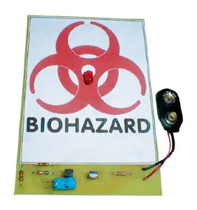 C6770 Flashing Biohazard Warning Sign 1