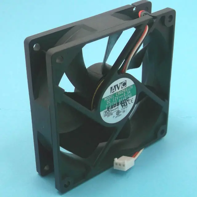 C9025S12H 12V Dc High-Performance Fan – 3.6 × 1 Inch, 52 Cfm, 34 Db, 3-Wire Molex Connector 1