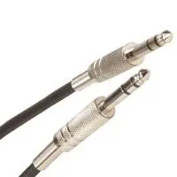 Ca1020-6 Balanced Audio Cable – 6.3Mm (1/4") Stereo Plug To Plug, 6Ft Metal Braided 1