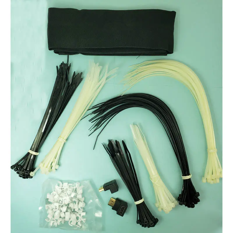 Cable Management Kit – Includes Ties, Clamps, Hdmi Coupler, And Routing Accessories 1
