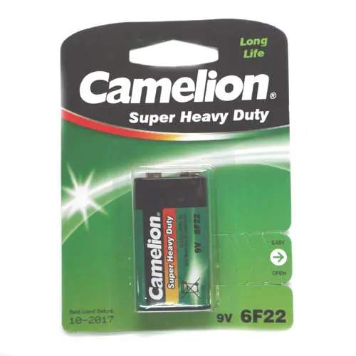 Camellon 9V – Extra Heavy-Duty 9V Alkaline Battery 1