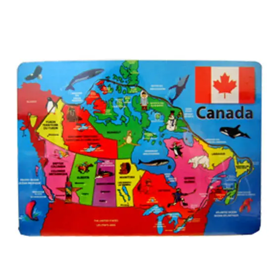 Canada Map 3D Jigsaw Puzzle – Educational Geography Kit 1
