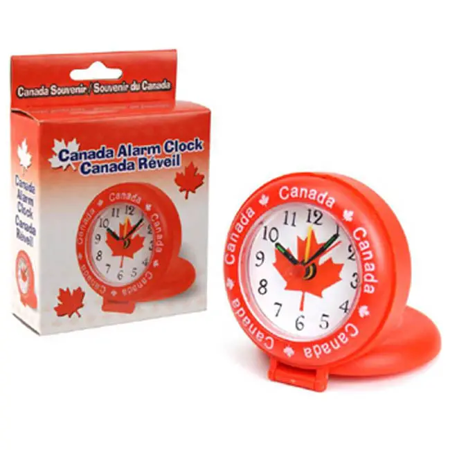 Canada-Themed Alarm Clock – Compact 3-Inch Desktop Design, Requires 1X Aa Battery 1