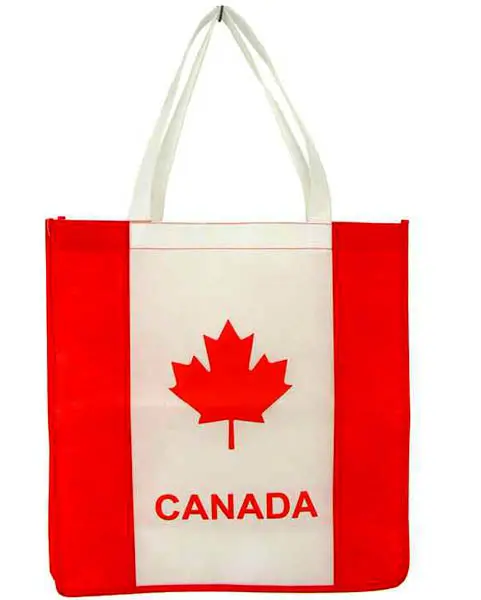 Canada-Themed Souvenir Tote Bag — Durable Cotton Canvas Carryall 1