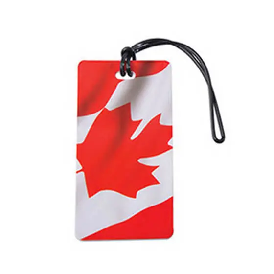 Canadian Flag Luggage Tags – Pack Of 2 Durable, Lightweight Travel Id Labels 1