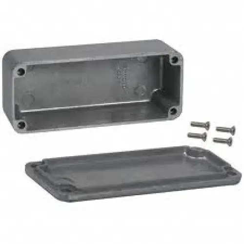Casem-011735 4.3″ × 2.3″ × 1.2″ Die-Cast Aluminum Project Box – Compact Metallic Enclosure 1