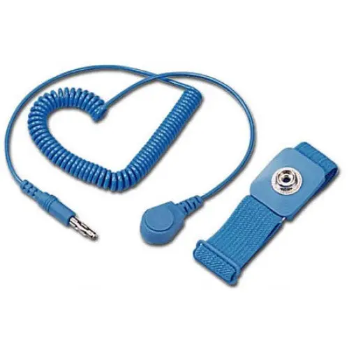 Cat-317 - 5-Foot Antistatic Wrist Strap With Coiled Cord And Alligator Clip 1