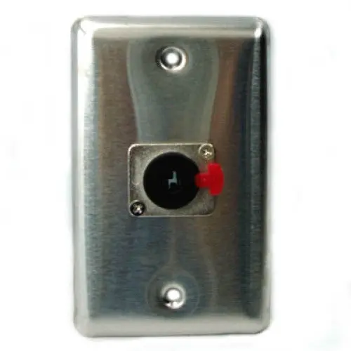 Cat-6.35 Audio Wall Plate – 6.3 Mm Mono Jack Mounting Bracket In Silver Finish 1