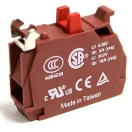 Cb-01 Normally Closed Contact Block For Industrial Switches – 10A, 600V 1