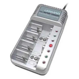 Chg6014 Universal Ni-Mh Battery Charger For Aaa, Aa, C, D, And 9V Cells 1