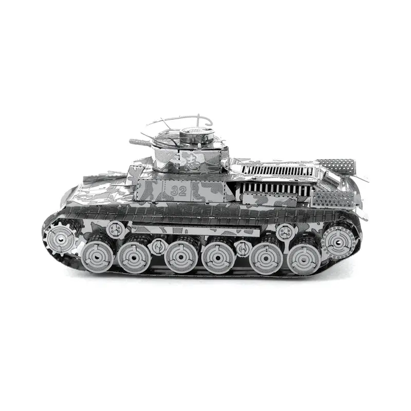 Chi-Ha Tank 3D Metal Model Kit – Wwii Japanese Armor Laser-Cut Build 1