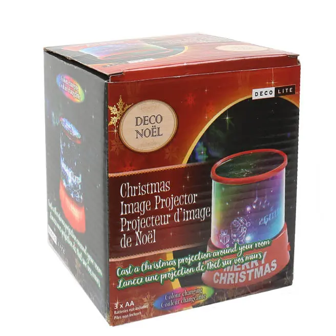 Christmas Image Projection Light – Holiday-Themed Indoor Decor, Requires 3X Aa Batteries 1