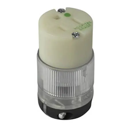 Cl8219T Hospital-Grade Ac Socket: 3-Position, 15A, 125V, Clamp-Lock Connection 1