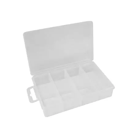 Clear 7-Compartment Component Storage Box (5.98" X 3.5" X 1.2") 1