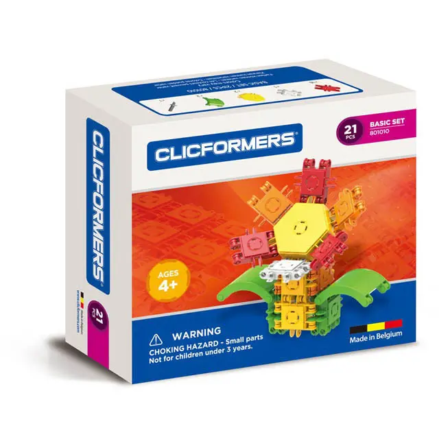 Clicformers Creative Set – 21-Piece Flower-Themed Building Kit 1
