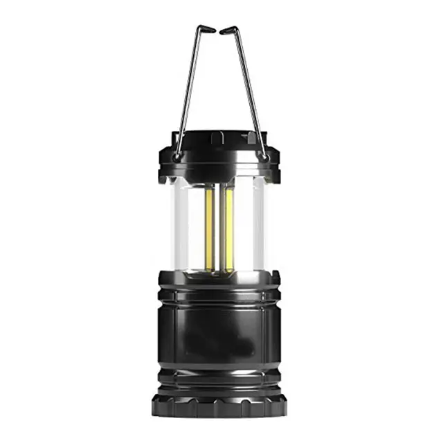 Cob Led Camping Lantern – 3×Aa Powered, Adjustable Brightness, Color-Assorted 1