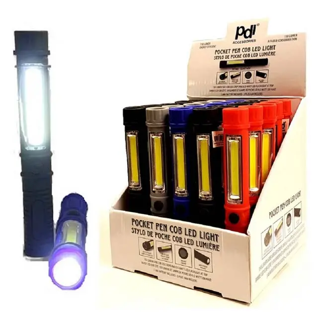 Cob Led Pen Light With Magnetic Base — Compact, Rechargeable, Multi-Color Options 1