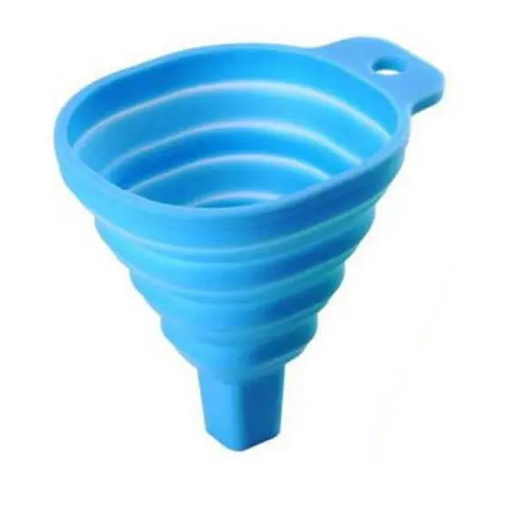Collapsible Silicone Funnel – Large Size, Multi-Color Pack 1