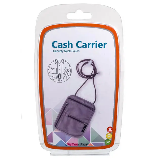 Color-Assorted Neck Pouch – 6" X 8" Travel-Friendly Storage 1