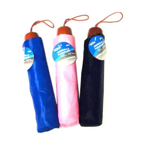 Compact Folding Travel Umbrella – Lightweight, Color-Assorted 1