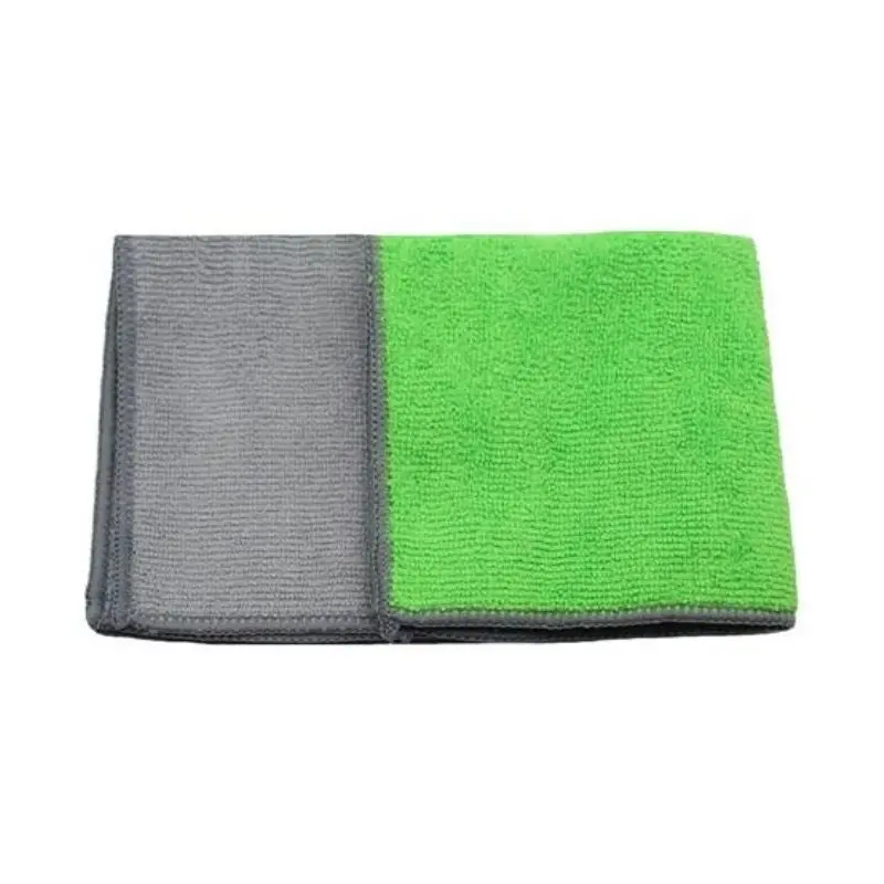 Compact Green Microfiber Mini Towels – 2-Pack, 9 × 9 Inches Each 1
