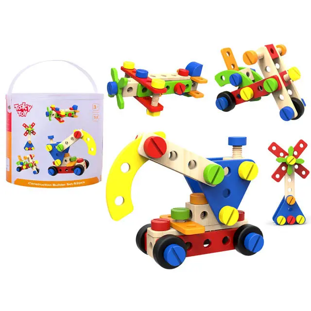 Construction Builder Toy Set – 52-Piece Engineering-Themed Building Kit 1