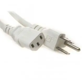Cpc10-W 10-Foot Instrumentation Cord – 3/18 Awg, Round White Svt, Nema 5-15P To Iec C13 Female 1