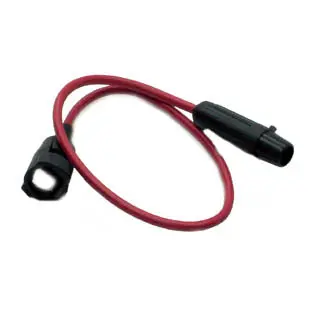 Cq-219N-Se Inline Fuse Holder — 5×20Mm, Bayonet Style, With Leads, 10A/600V Ac/Dc 1