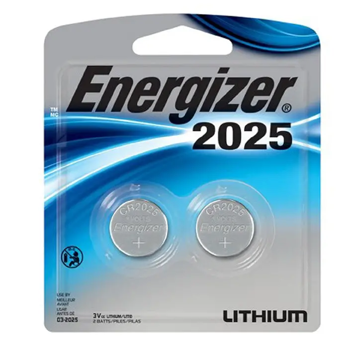 Cr2025 – Lithium Coin Cell Battery (3V, Cr2025, 2-Pack) 1