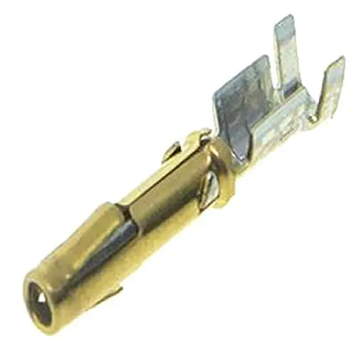 Crimp Pin Connector – Female, 2.6 Mm × 18.1 Mm, 13 A / 250 V Rated (100-Pack) 1