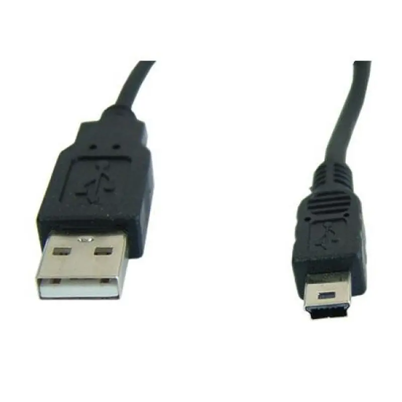 Cusb2-Am506 Usb-A To Mini-B Cable – 6-Foot Black Cord For Data Transfer & Charging 1
